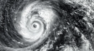 Hurricane in the sky